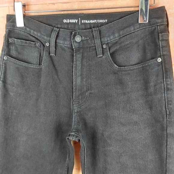 📣2/40$📣 OLD NAVY straight leg black men's jeans size 30 - Picture 2 of 9